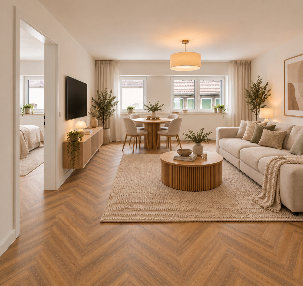 Wohnzimmer KI generiert